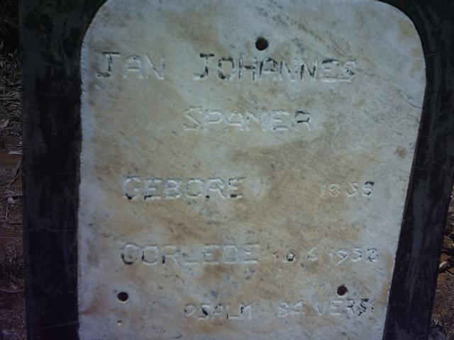 SPAMER Jan Johannes 1858-1952