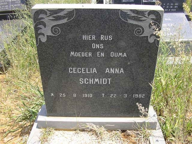 SCHMIDT Cecelia Anna 1910-1982