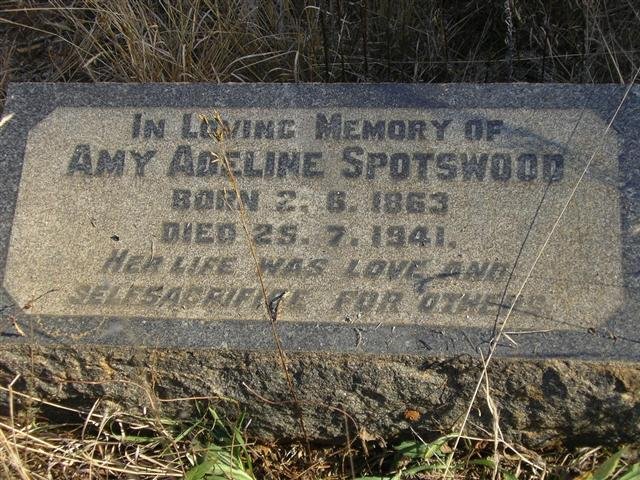 SPOTWOOD Anny Adeline 1863-1941