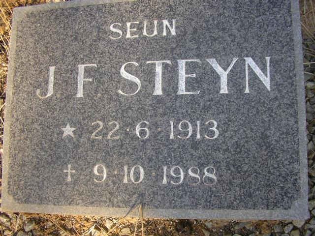 STEYN J.F. 1913-1988