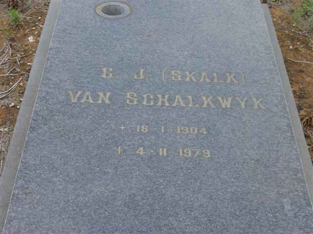 SCHALKWYK G.J., van 1904-1979