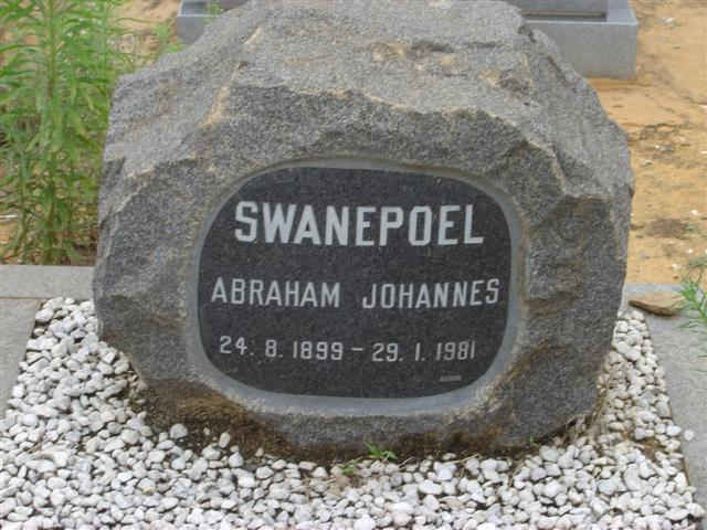SWANEPOEL Abraham Johannes 1899-1981