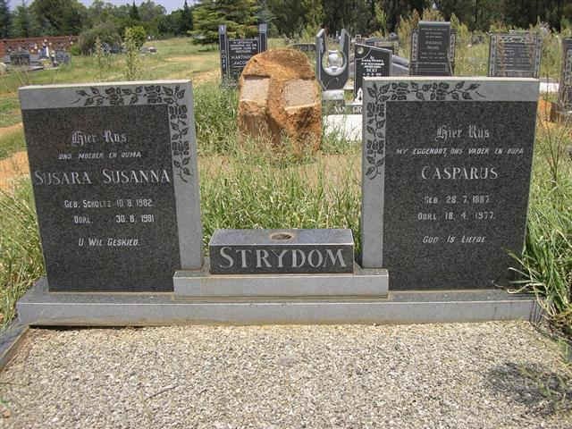STRYDOM Casparus 18?7-1977 &amp; Susara Susanna 1902-1981