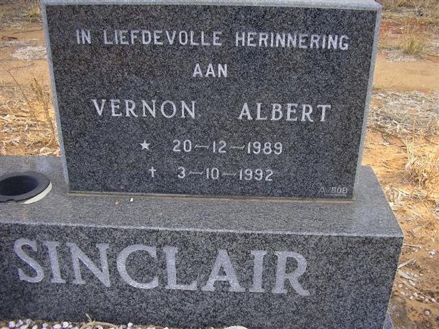 SINCLAIR Vernon Albert 1989-1992