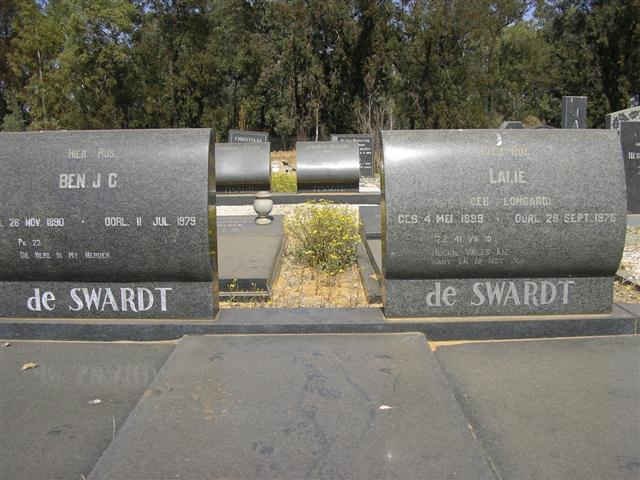 SWARDT Ben J.C., de 1890-1979 &amp; Lalie LOMBARD 1899-1976