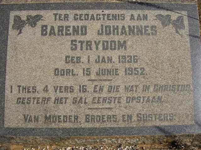 STRYDOM Barend Johannes 1936-1952