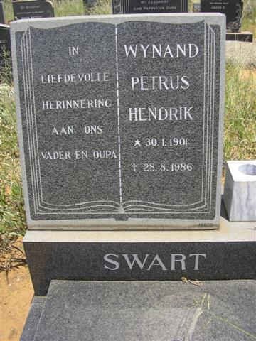SWART Wynand Petrus Hendrik 1901-1986