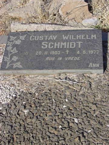 SCHMIDT Gustav Wilhelm 1903-1977