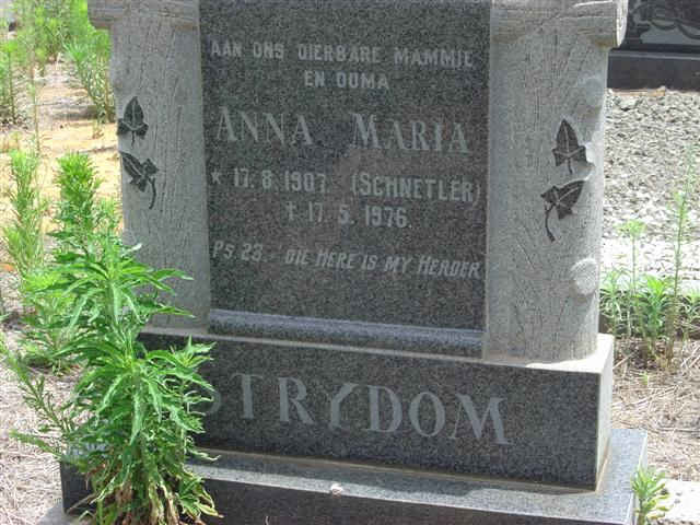 STRYDOM Ann Maria nee SCHNETLER 1907-1976