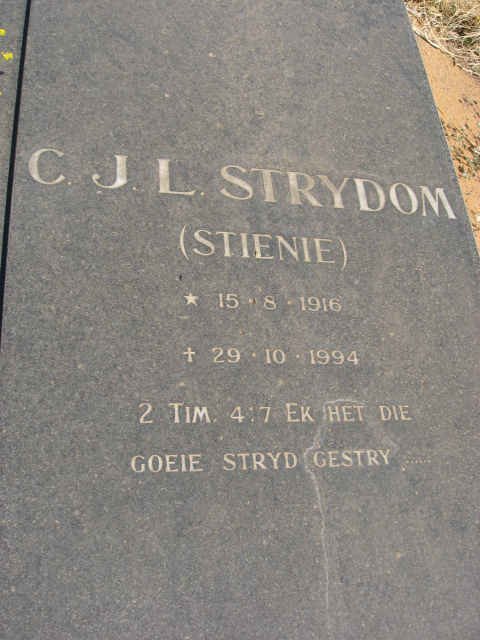 STRYDOM C.J.L. 1916-1994