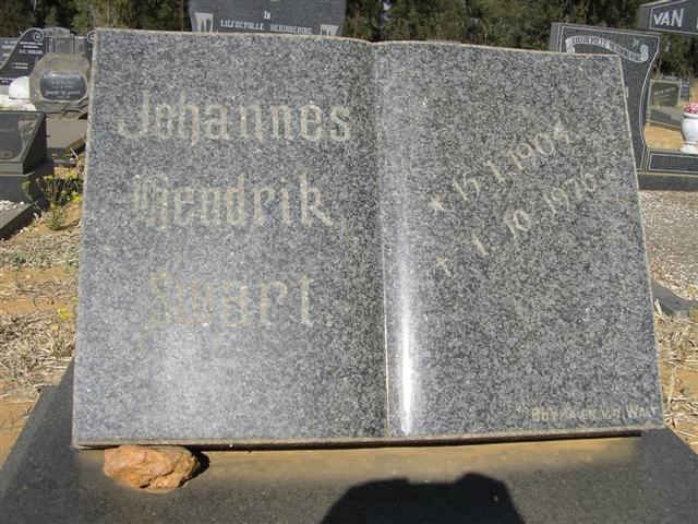 SWART Johannes Hendrik 1904-1976