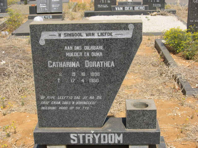 STRYDOM Catharina Dorathea 1898-1980