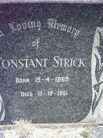 STRICK Constant 1869-1951