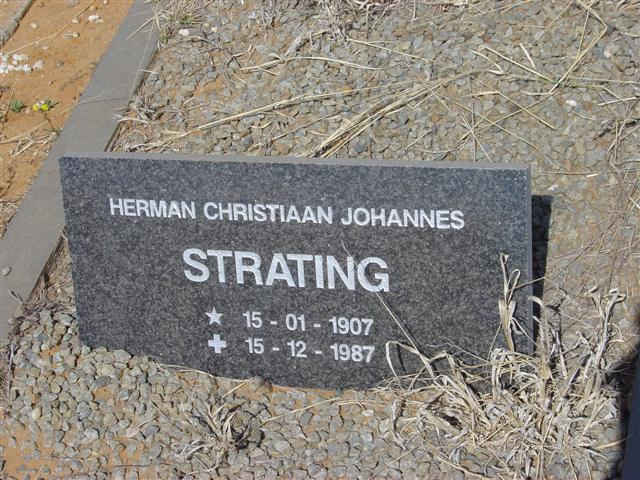 STRATING Herman Christiaan Johannes 1907-1987