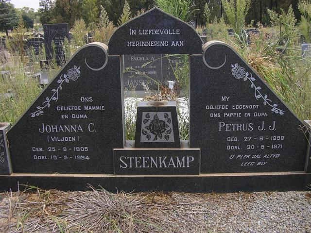 STEENKAMP Petrus J.J. 1898-1971 &amp; Johanna C. VILJOEN 1905-1994