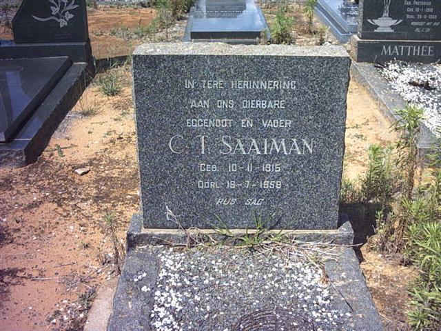 SAAIMAN C.T. 1915-1958