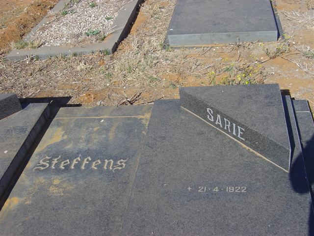 STEFFENS Sarie 1922-