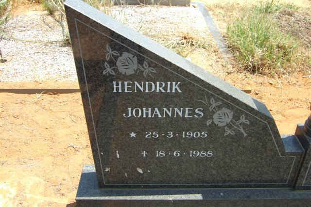 SCHOONWINKEL Hendrik Johannes 1905-1988