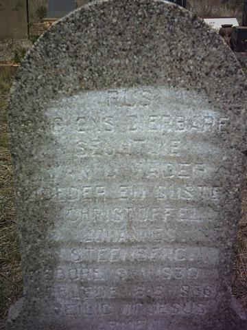 STEENBERG Christoffel Johannes 1930-1938