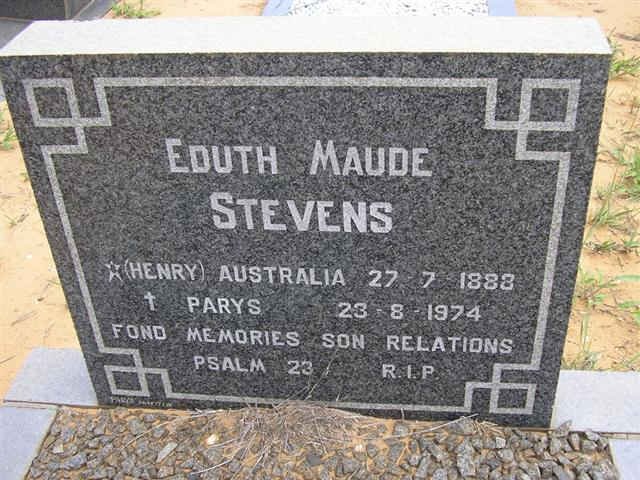 STEVENS Eduth Maude 1883-1974