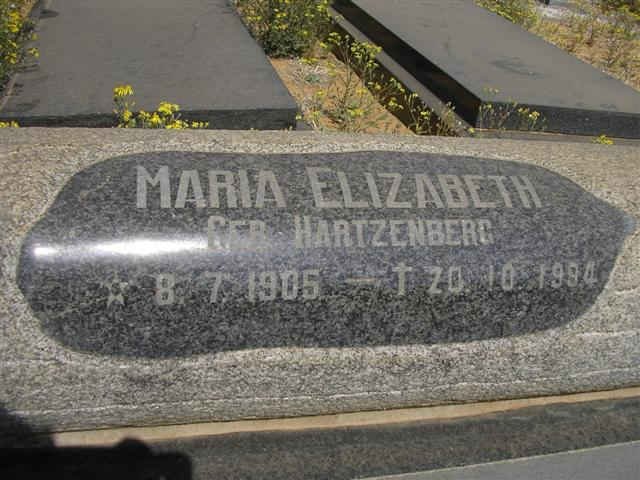 STADEN Maria Elizabeth, van nee HARTZENBERG 1905-1994