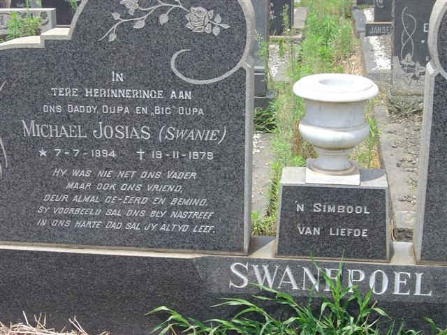 SWANEPOEL Michael Josias 1894-1979