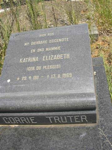 TRUTER Katrina Elizabeth nee DU PLESSIS 1911-1969