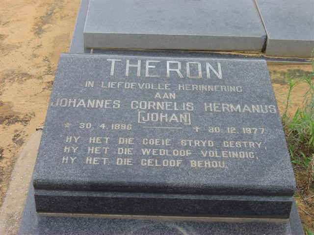 THERON Johannes Cornelis Hermanus 1896-1977