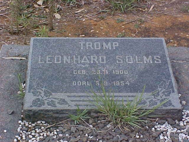 TROMP Leonard Solms 1900-1954