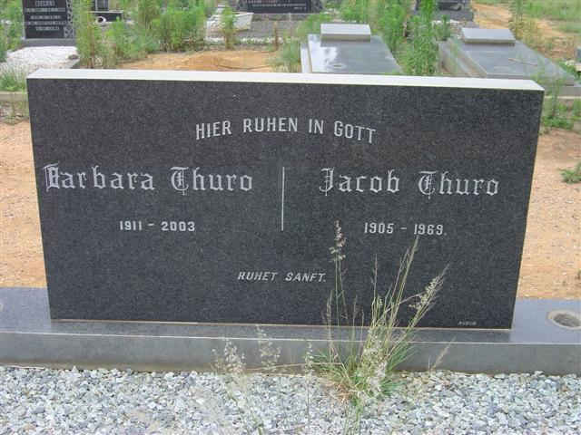 THURO Jacob 1905-1969 &amp; Barbara 1911-2003
