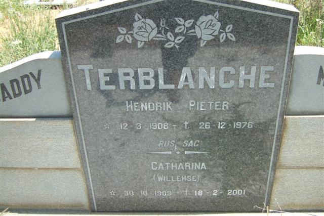 TERBLANCHE Hendrik Pieter 1908-1976 &amp; Catharina WILLEMSE 1909-2001