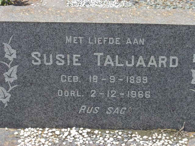 TALJAARD Susie 1899-1966