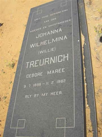 TREURNICH Johanna Wilhelmina nee MAREE 1898-1982
