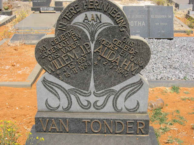 TONDER Willem P., van 1937-1984 &amp; Alida H.M. 1940-