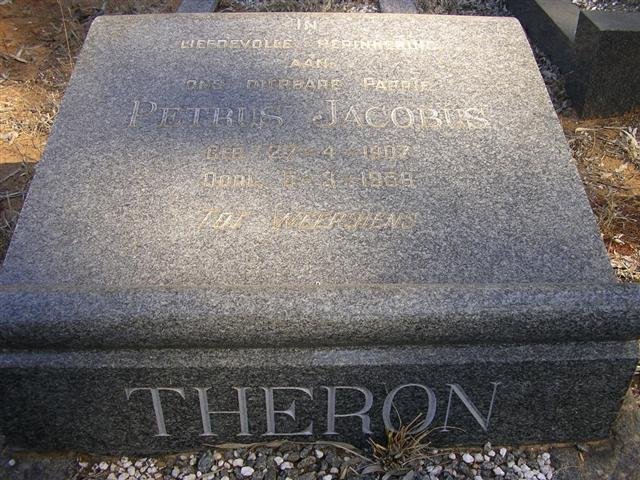 THERON Petrus Jacobus 1907-1958
