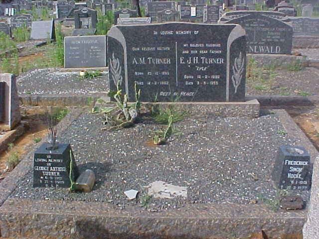 TURNER E.J.H. 1880-1955 &amp; A.M. 1880-1982