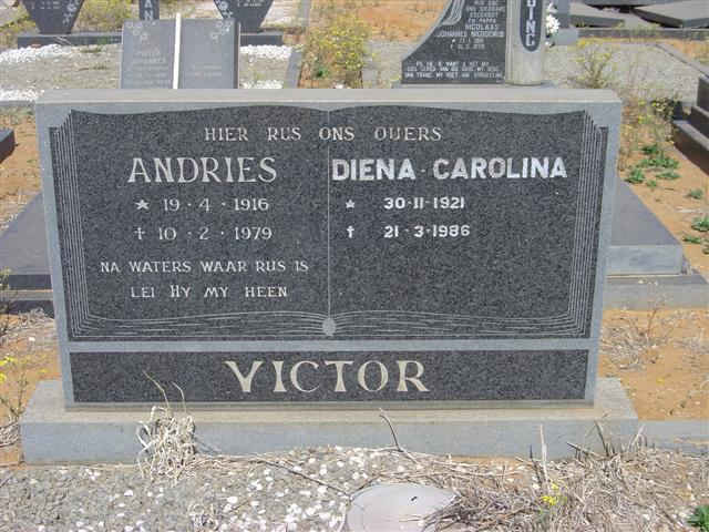 VICTOR Andries 1916-1979 &amp; Diena Carolina 1921-1986