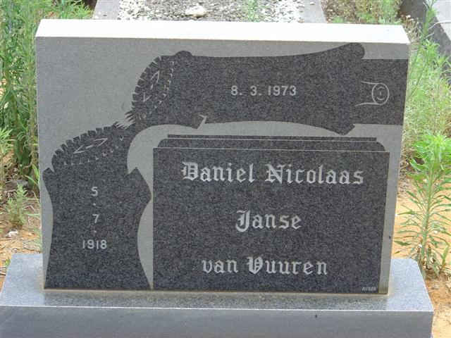 VUUREN Daniel Nicolaas, Janse van 1918-1973