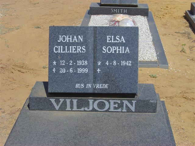 VILJOEN Johan Cilliers 1938-1999 &amp; Elsa Sophia 1942-