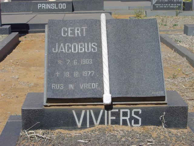 VIVIERS Gert Jacobus 1903-1977