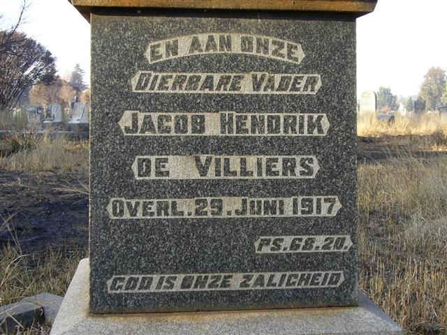 VILLIERS Jacob Hendrik, de  -1917