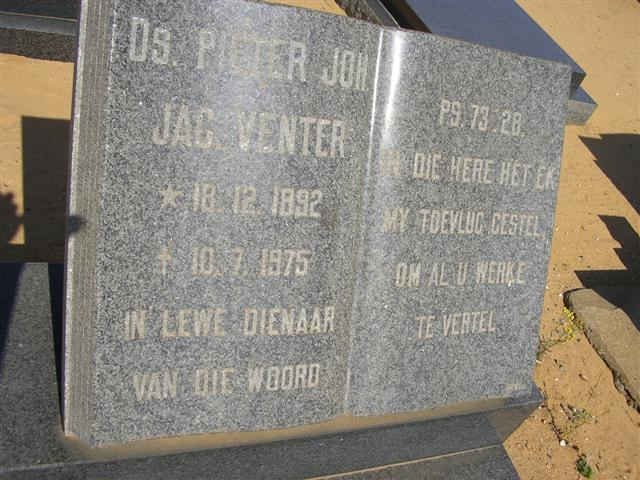 VENTER Pieter Johannes Jacques 1892-1975