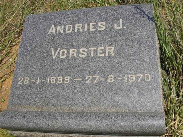 VORSTER Andries J. 1899-1970