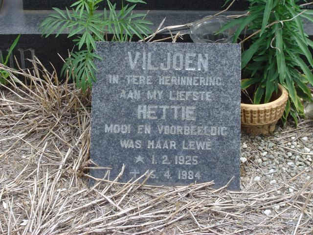 VILJOEN Hettie nee MASSYN 1925-1984