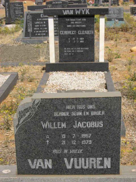 VUUREN Willem Jacobus, van 1957-1979