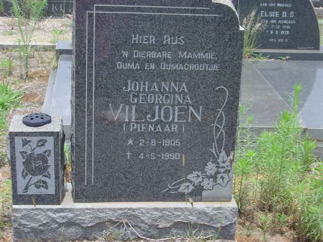 VILJOEN Johanna Georgina nee PIENAAR 1905-1990