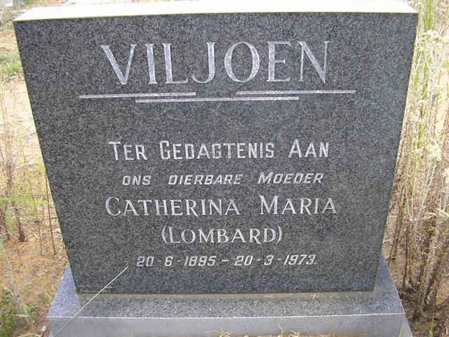 VILJOEN Catherina Maria nee LOMBARD 1895-1973