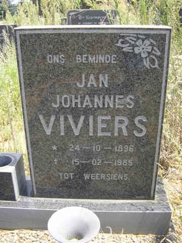 VIVIERS Jan Johannes 1896-1985