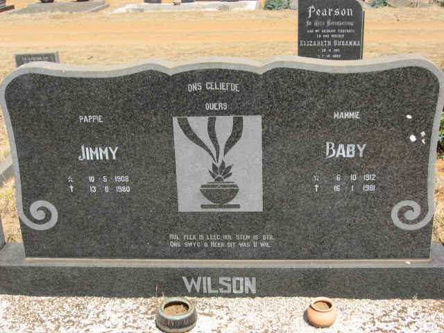 WILSON Jimmy 1908-1980 &amp; Baby 1912-1981