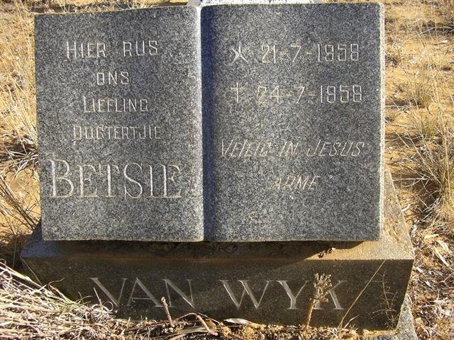 WYK Betsie, van 1958-1958
